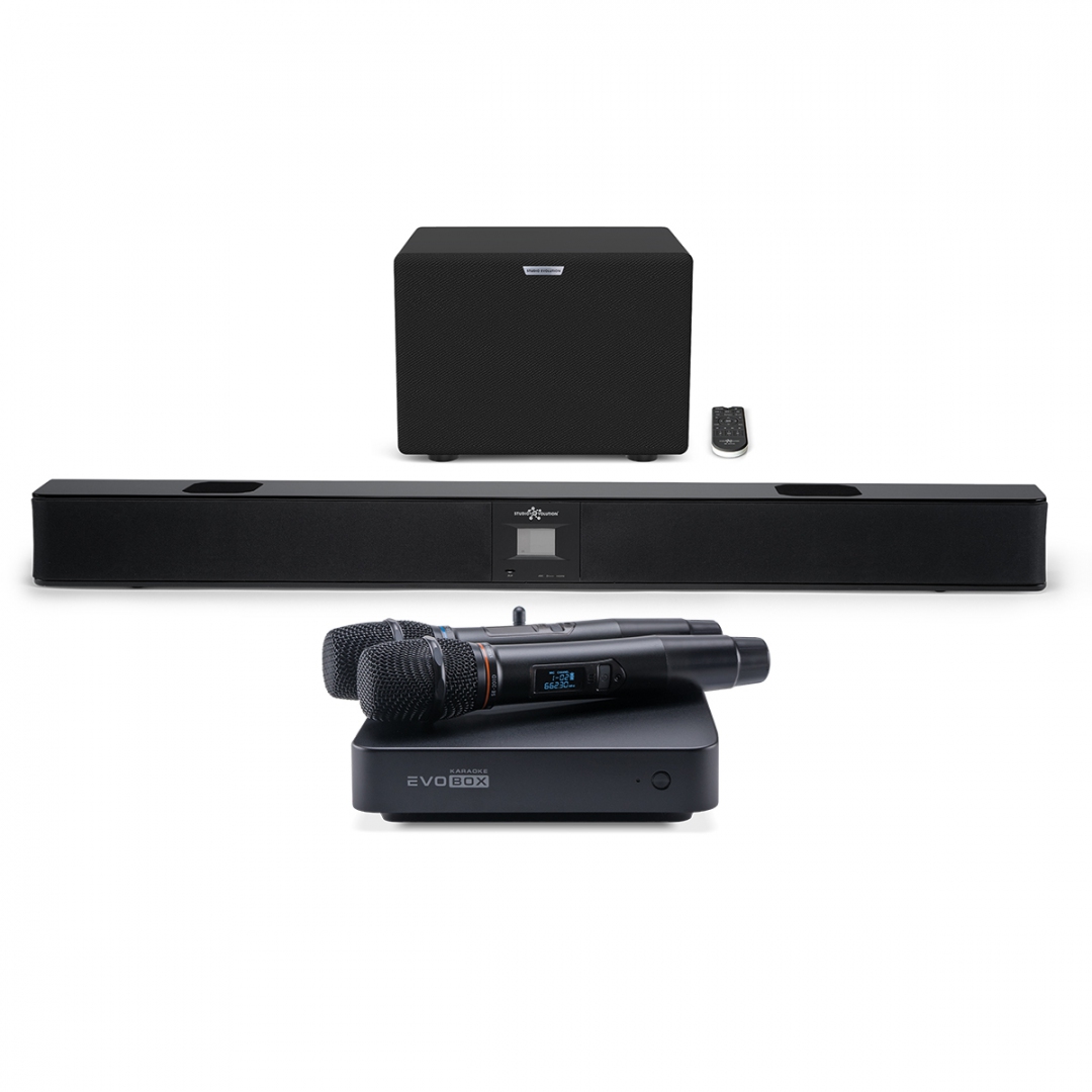 караоке-комплект EVOBOX Plus + EvoSound Bar (саундбар с караоке) в Рощино