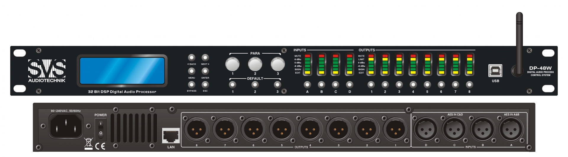 SVS Audiotechnik DP-48W Цифровой процессор: 4 входа 8 выходов в Рощино